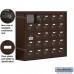 Salsbury Cell Phone Storage Locker - with Front Access Panel - 5 Door High Unit (8 Inch Deep Compartments) - 25 A Doors (24 usable) - Bronze - Surface Mounted - Resettable Combination Locks